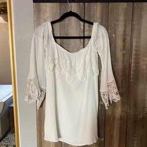 Off the shoulder casual dress